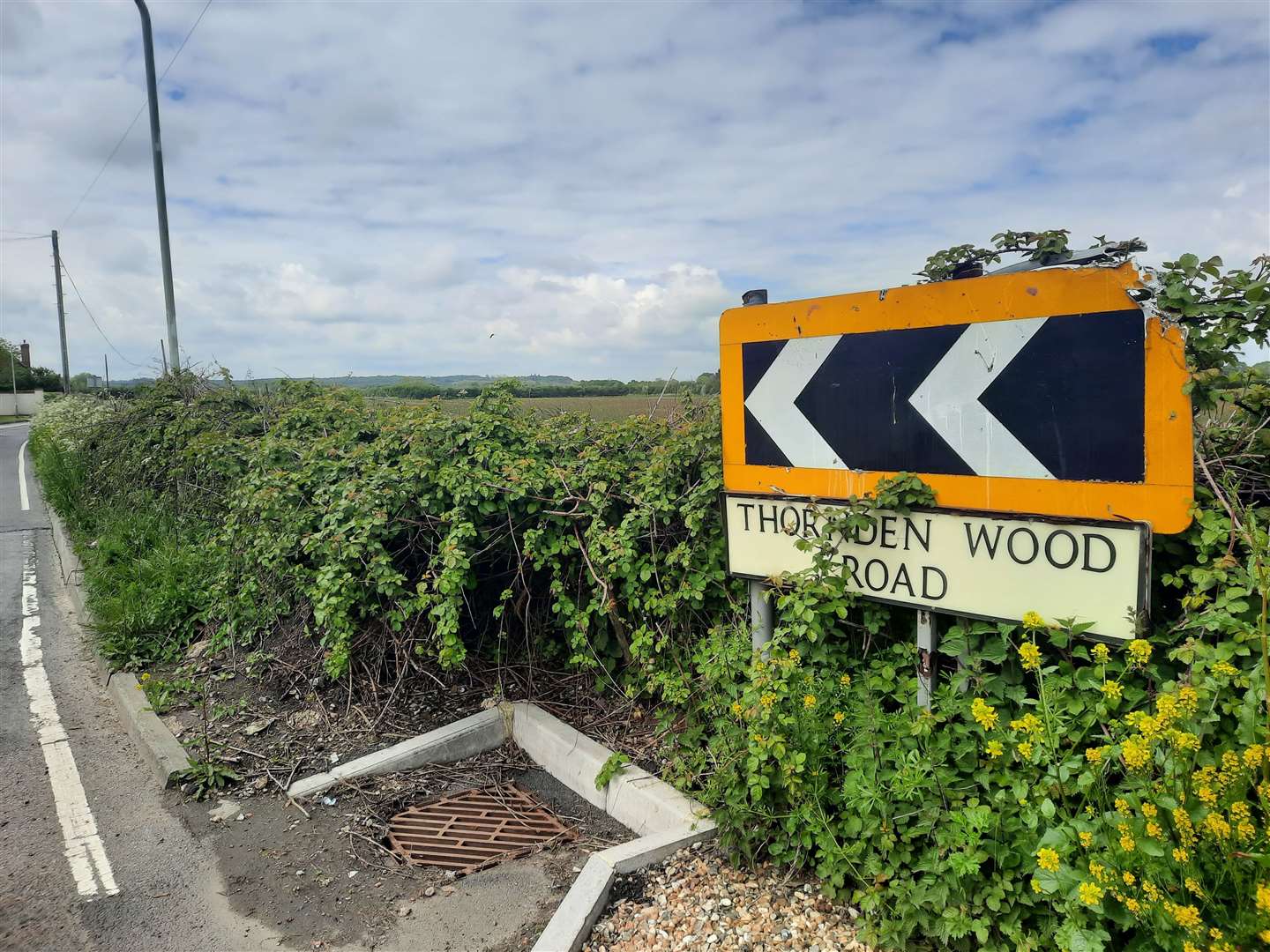Thornden Wood Road in Herne Bay has been closed today