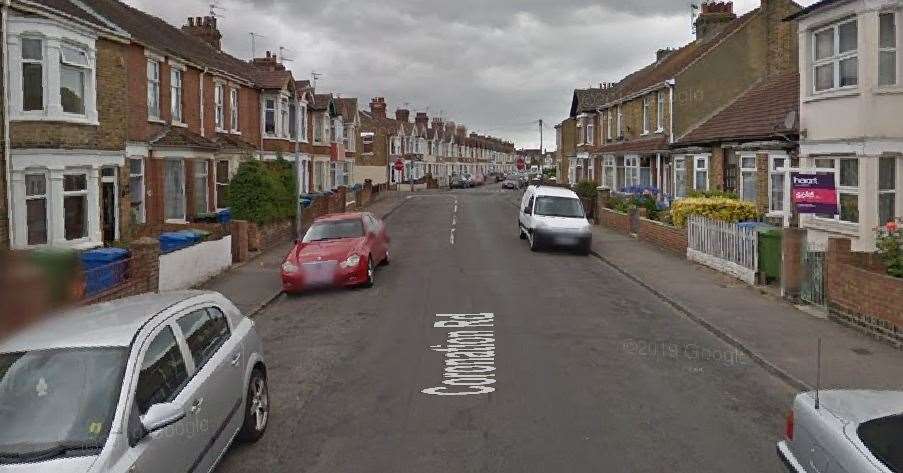 The incident happened in Coronation Road, Sheerness, in December. Picture: Google