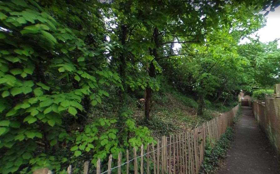 All that remains of the Fosse Banks today is part of the earth bank and the ditch. Picture: Google