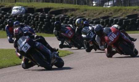 Action from Lydden Hill race circuit