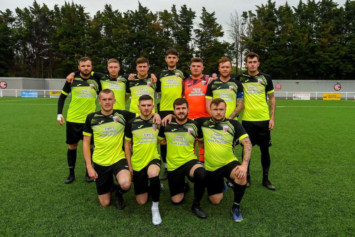 Park Regis Neo team ahead of their Kent Sunday Junior Cup final at Chatham Town Picture: PSP Images (56688057)
