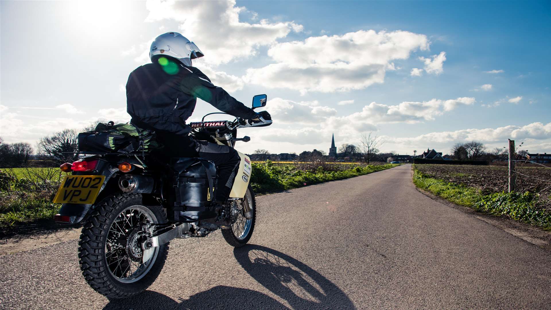 His trip will see him ride more than 25,000 miles across four continents. Picture: Andy Heathcote