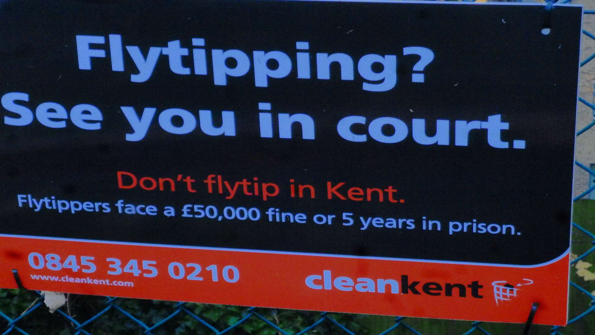 Kent County Council has warned people not to fly-tip