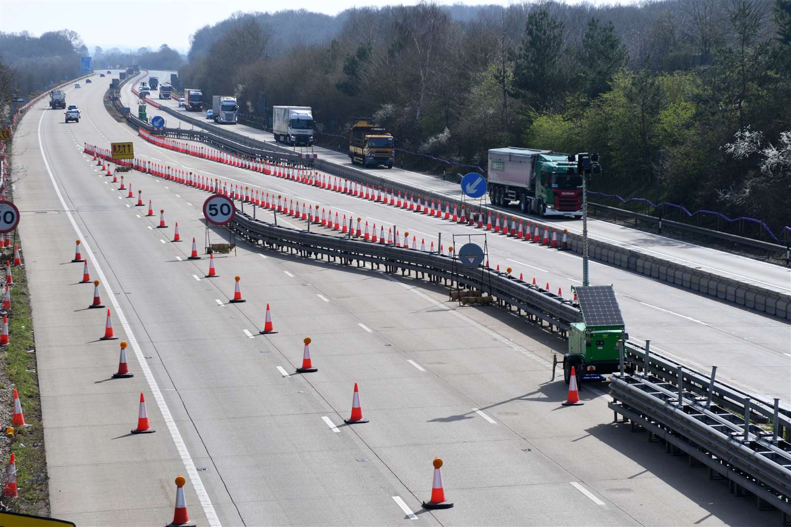 Operation Brock has resumed on the M20 coastbound. Picture: Barry Goodwin