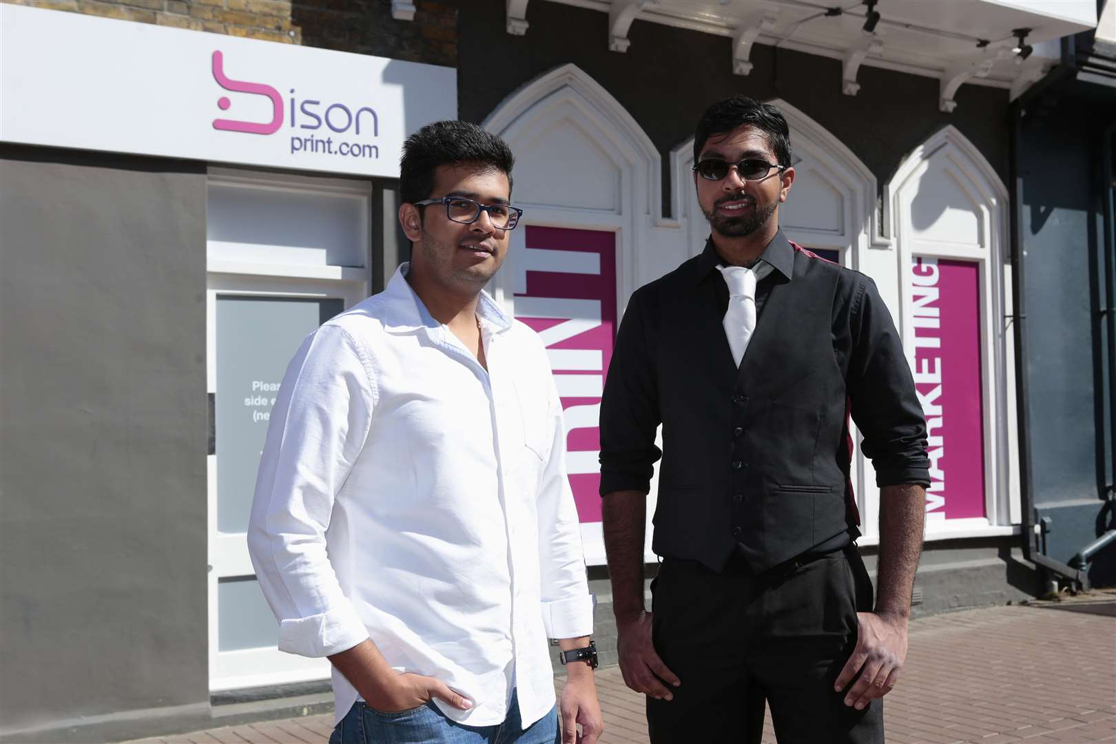 Hassam Khan and Asam Hussain the owners of a new ice-cream parlour that will open in the Bison building next month.