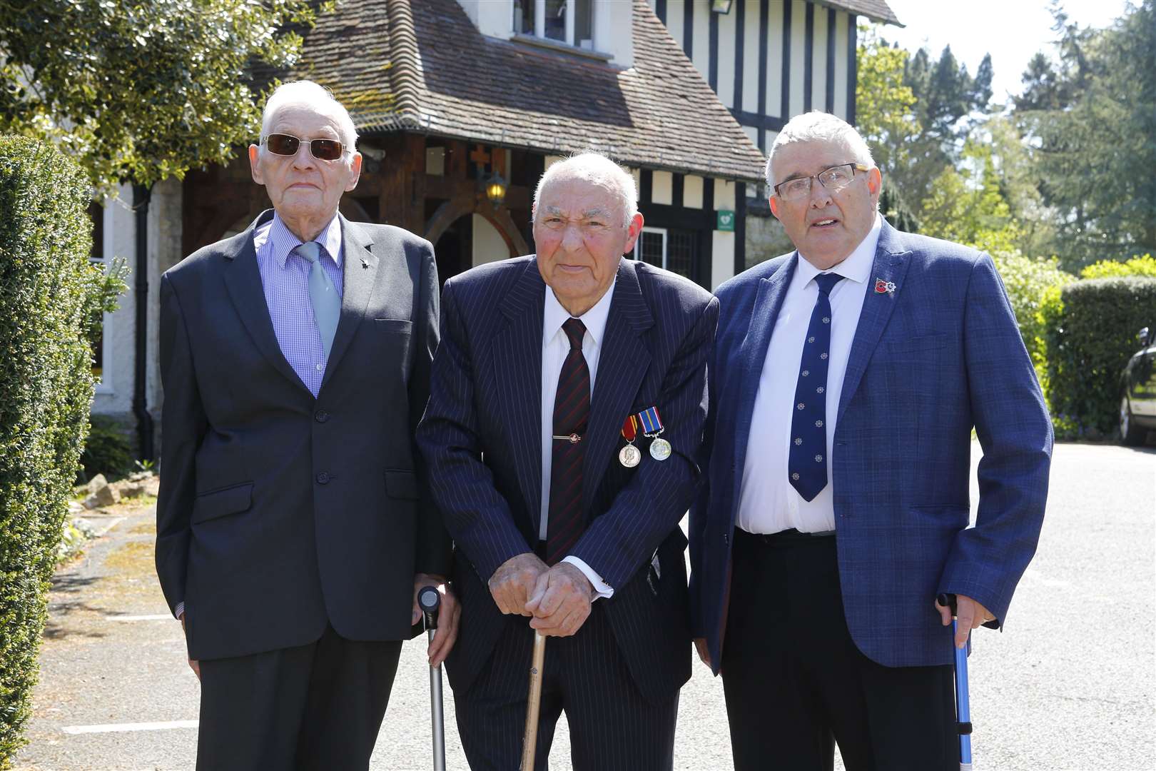 Retired firefighters: Peter Whent, Don Bates and Tony Bush