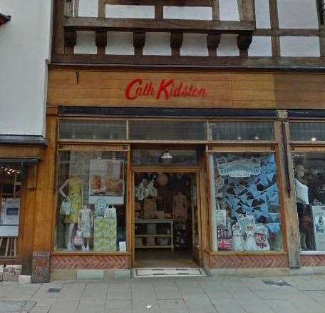 The front of Canterbury's Cath Kidston store. Picture: Google