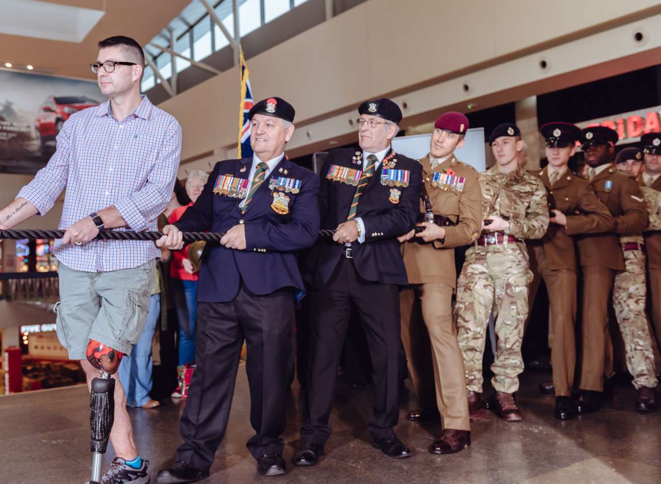 The Bluewater poppy appeal launch
