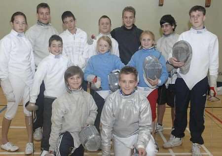 Canterbury Fencers who took part in the South East sabre event