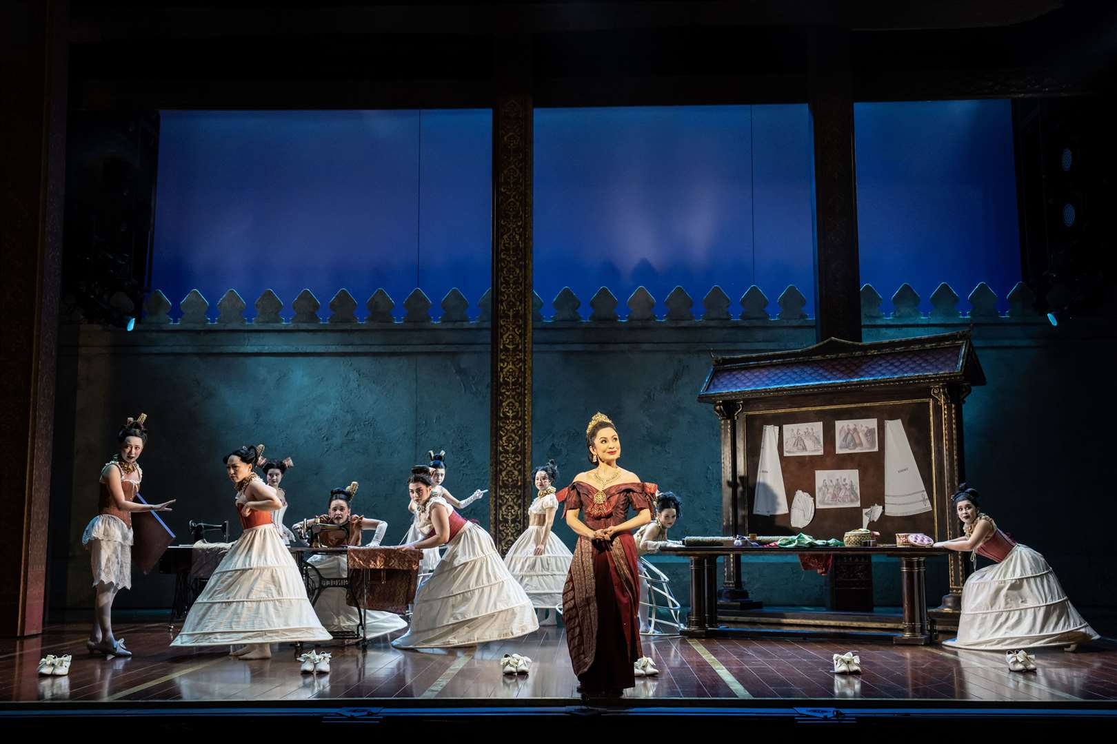 The story follows the King of Siam and schoolteacher Anna as they meet in 1860s Bangkok. Picture: Johan Persson