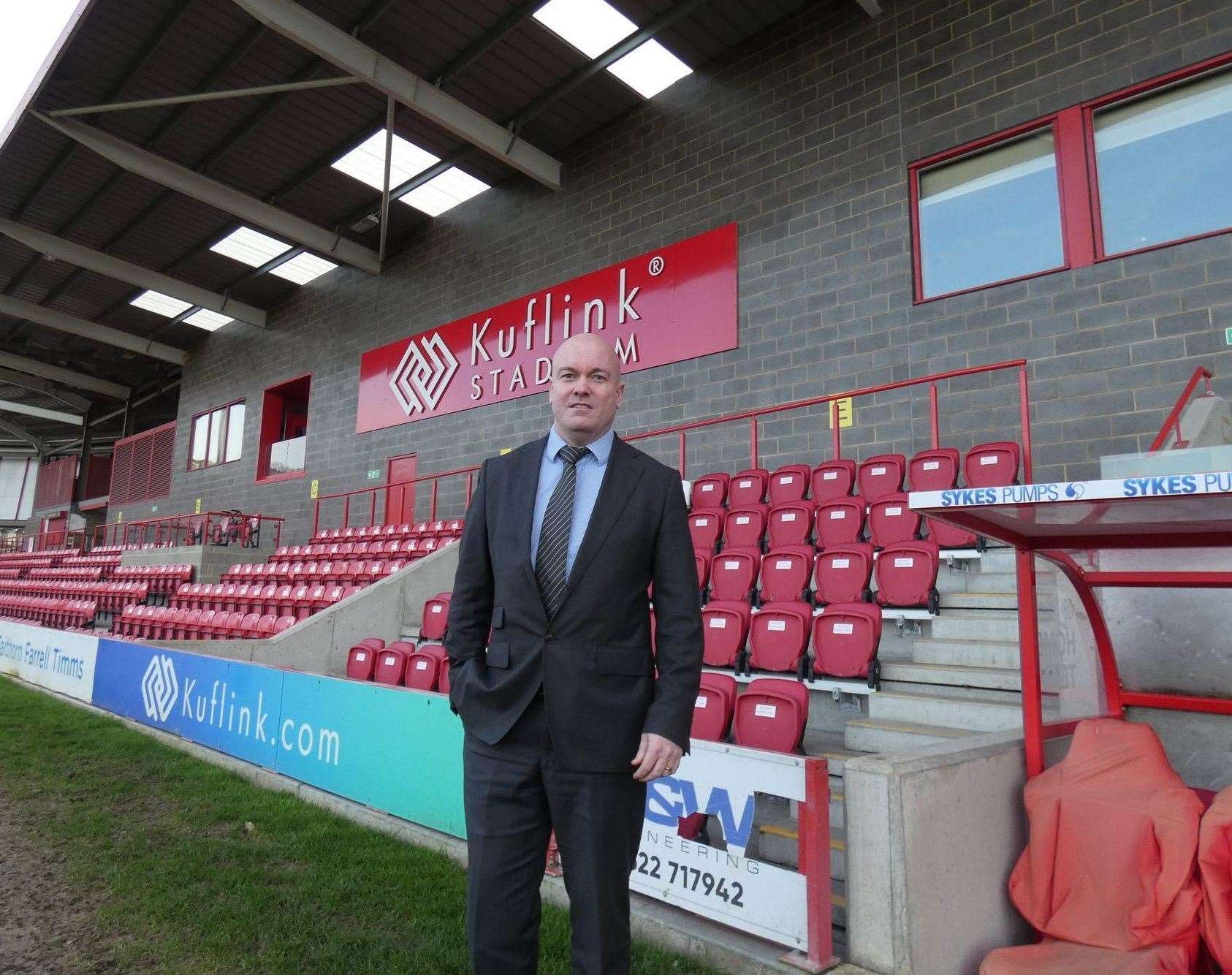 Ebbsfleet United chief exec Damian Irvine says the plans are crucial to the future of the club. Picture: ebbsfleetunited.co.uk