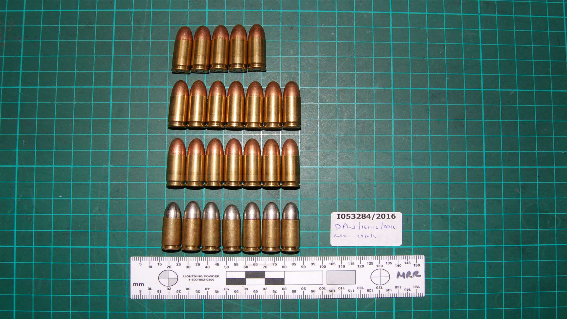 Some of the ammunition found by police. Picture: Met Police.