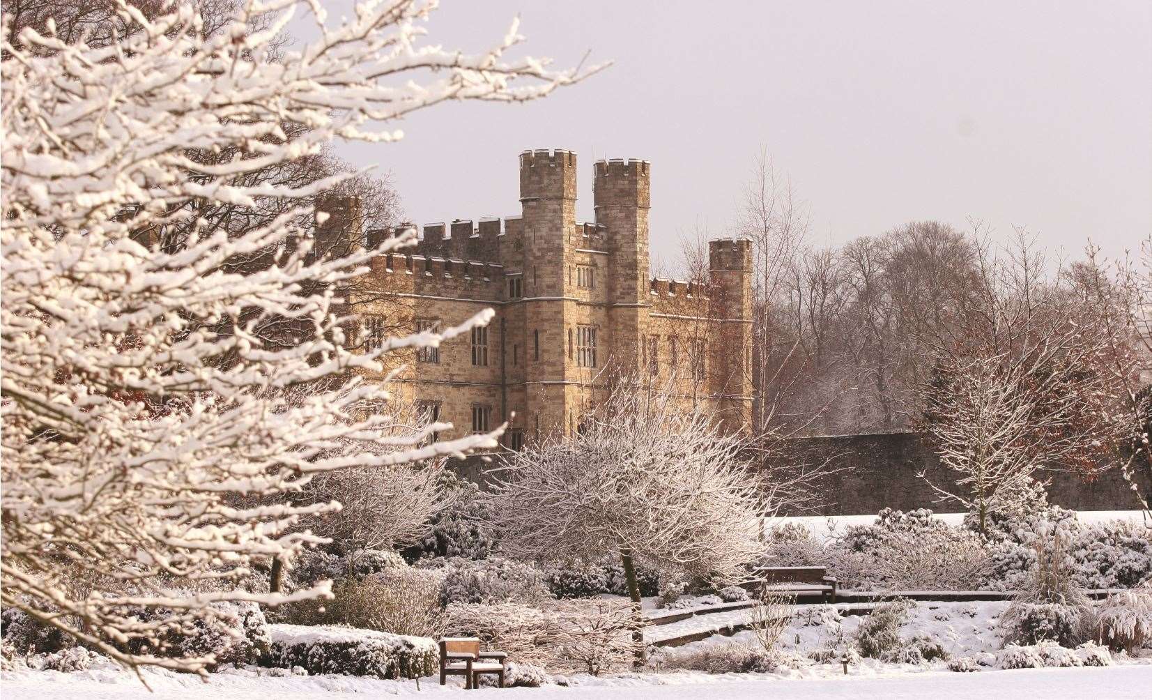 The castle will be turned into a snow-covered winter wonderland for the new festive event. Picture: Leeds Castle