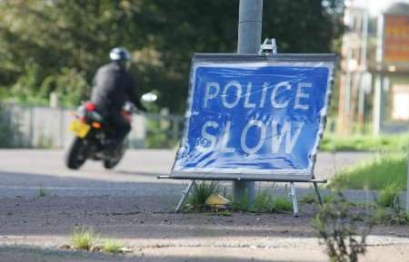 Police warning sign close to the scene of the tragedy. Picture: MARTIN APPS