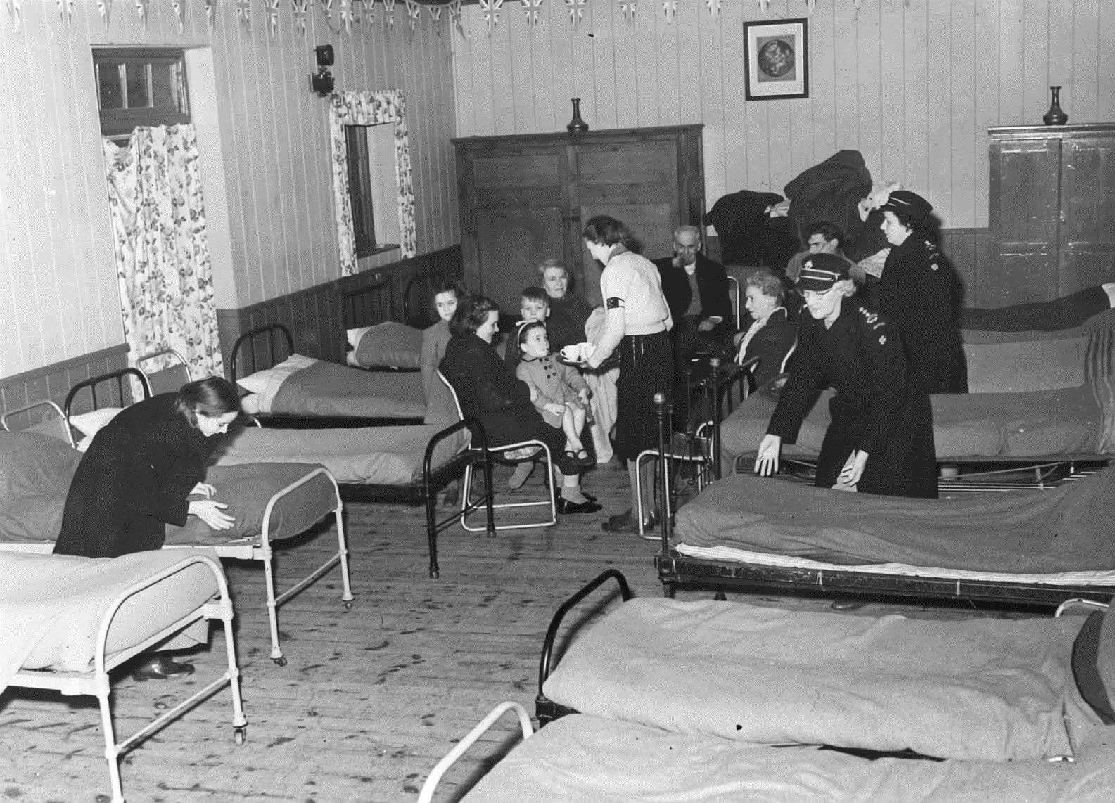 The Red Cross set up emergency accommodation for those forced out of their homes