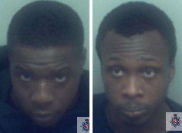 Calvin Edeki, left, and Fouad Adetunji have been jailed. Picture: Kent Police (6164576)