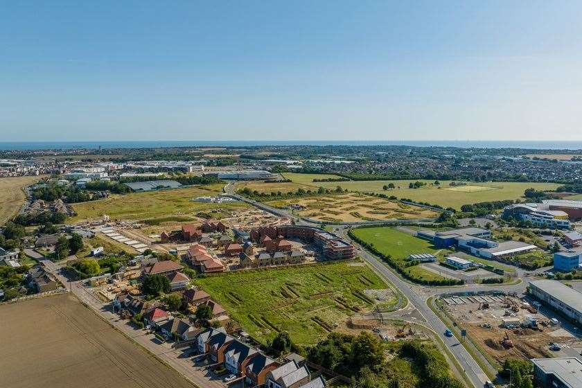 The 500-home estate is being built off New Haine Road in Ramsgate. Pic: Barratt Homes