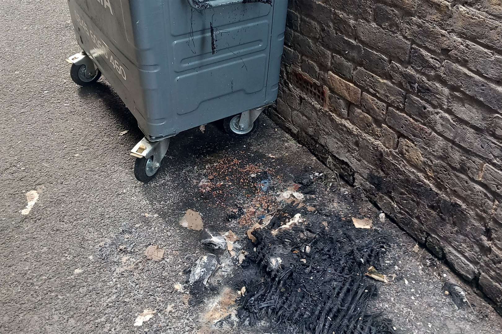 The smelly bin in Sheerness High Street. Picture: Sheila Sulley