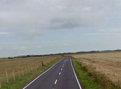 Upper Road, Dover, near where Mr Ordinans' car crashed. Picture: Google Street View