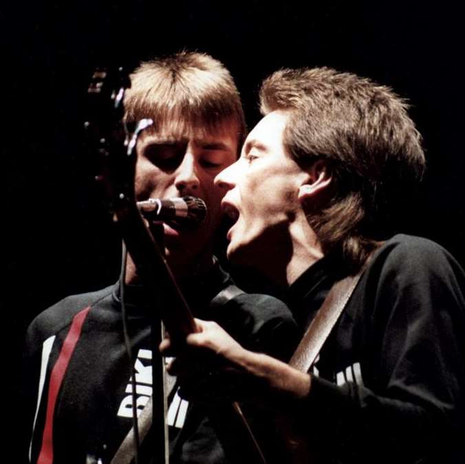 Paul Weller, left, and Bruce Foxton. Image from a book by Ian Snowball