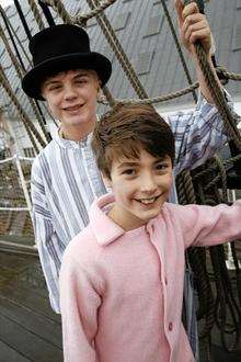 Joseph Warrilow and Jacob Clarke who will star in Peter Pan this Christmas