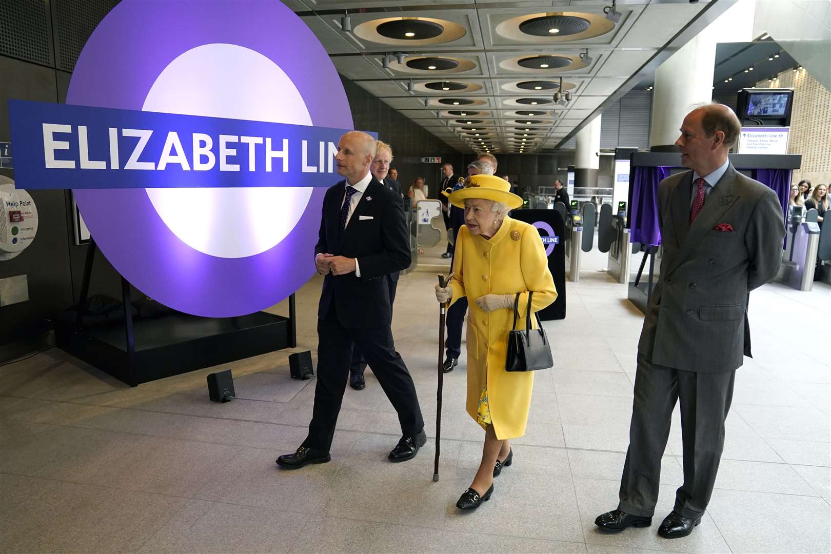 The Queen visited Paddington station on Tuesday to mark the completion of the Crossrail project (Andrew Matthews/PA)
