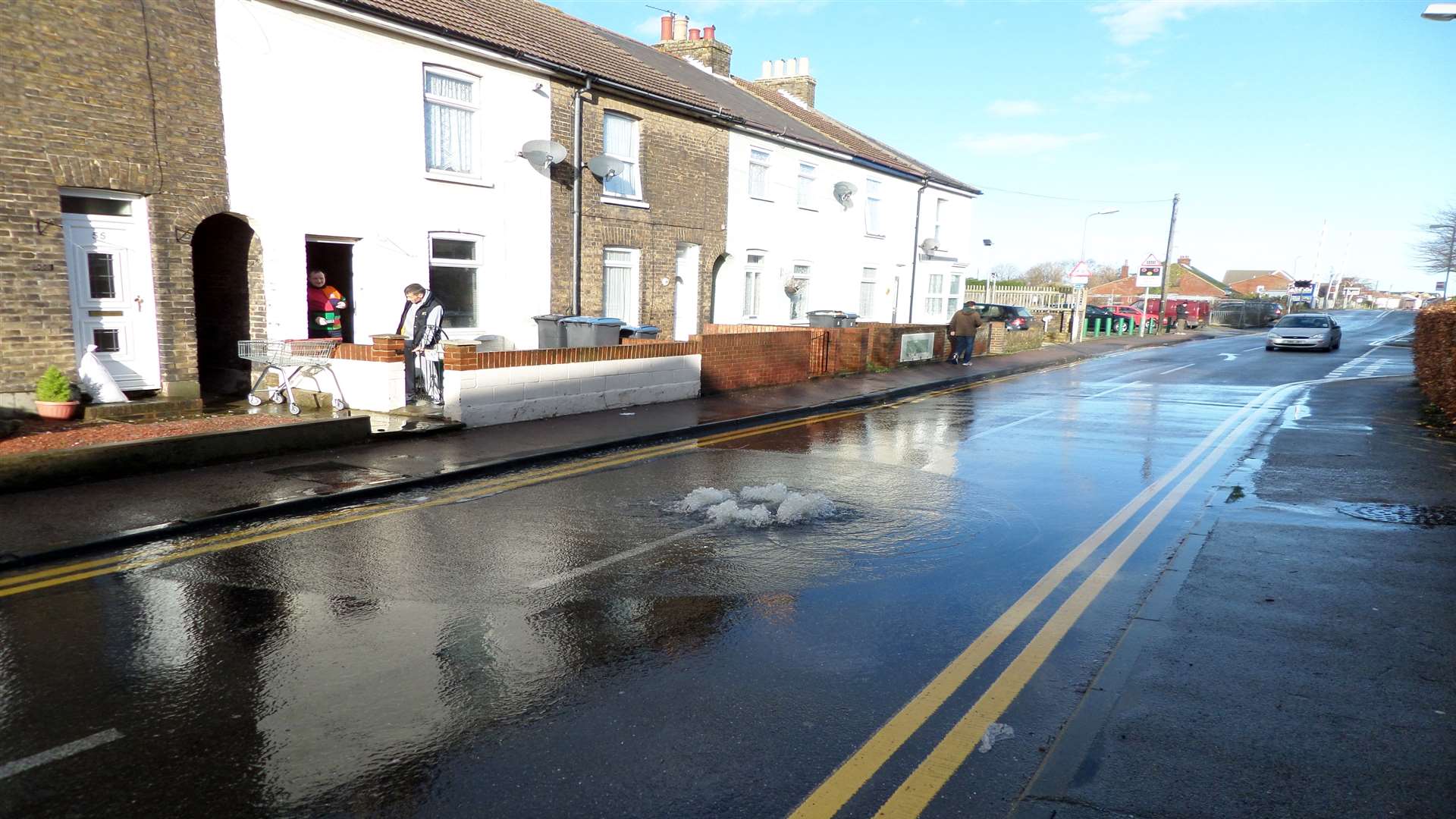 Albert Road has been subject to flooding for years. Picture: Martin Tapsall