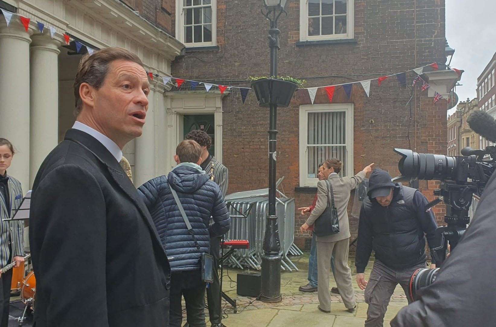 The Crown filming in Rochester – Dominic West as Prince (now King) Charles