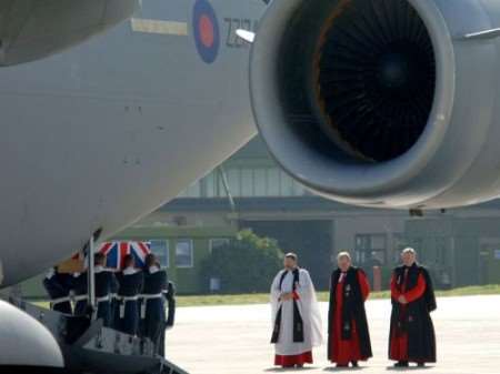 The repatriation ceremony of the Nimrod crew killed in Afghanistan