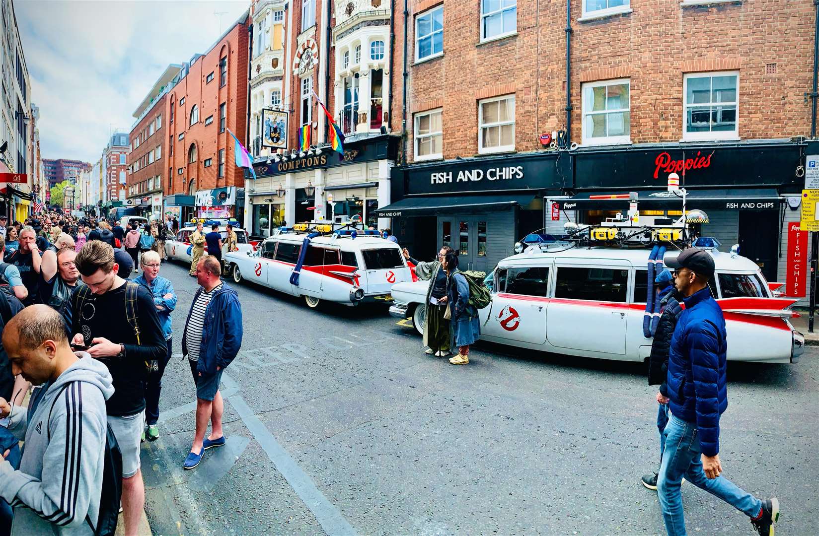Iconic Ghostbusters cars delight fans in London's West End