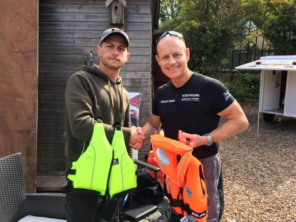 Money raised will go towards a life jacket initiative launched by Nathan Dobson and Pete Faulding