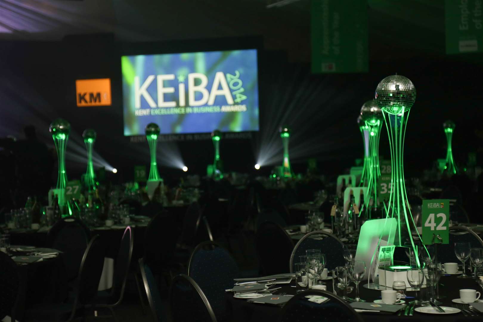 KEiBA finalists attend a gala dinner at the Kent Showground, Detling