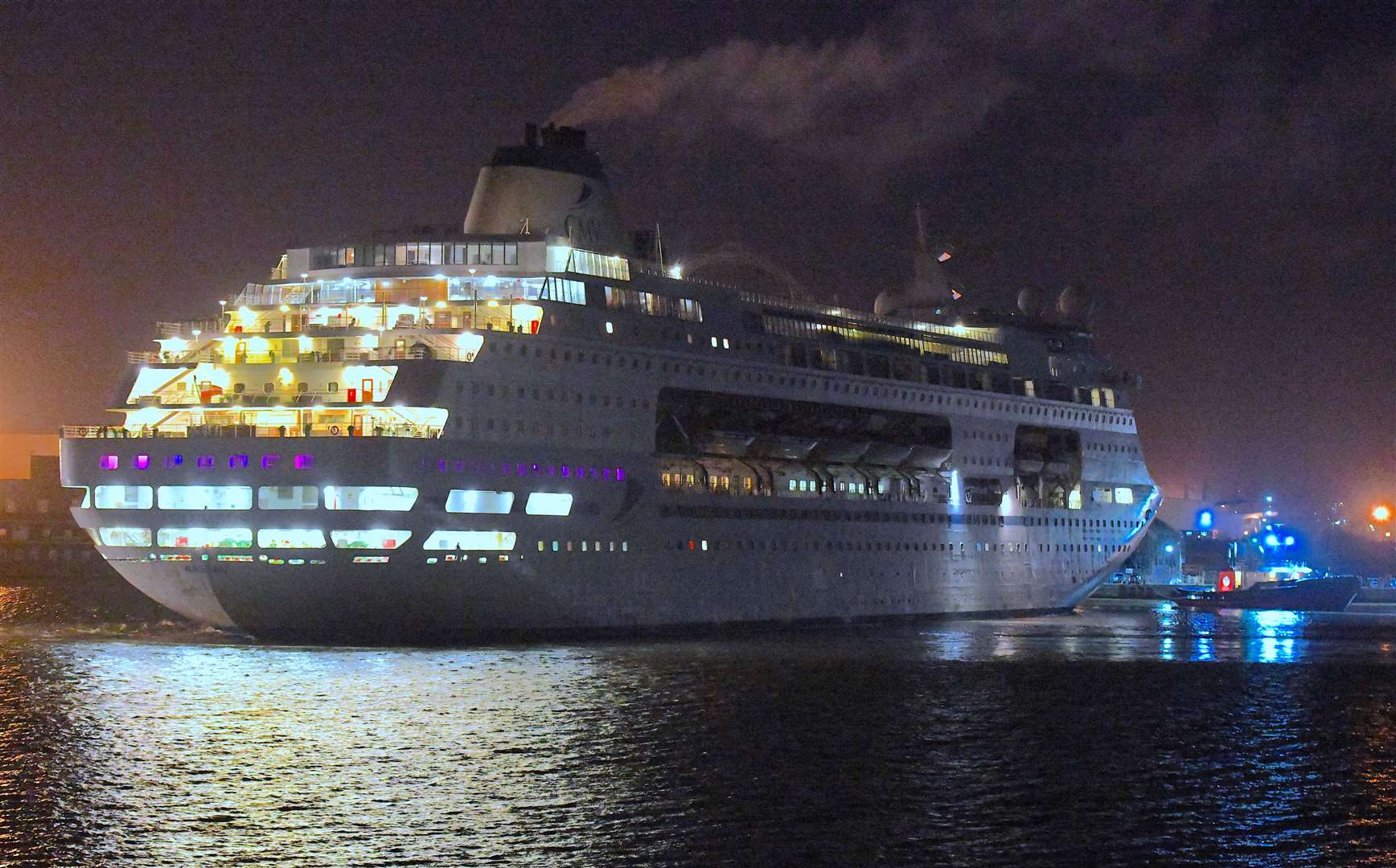 Cruise ship Columbus sets sail from Tilbury. Picture: Fraser Gray