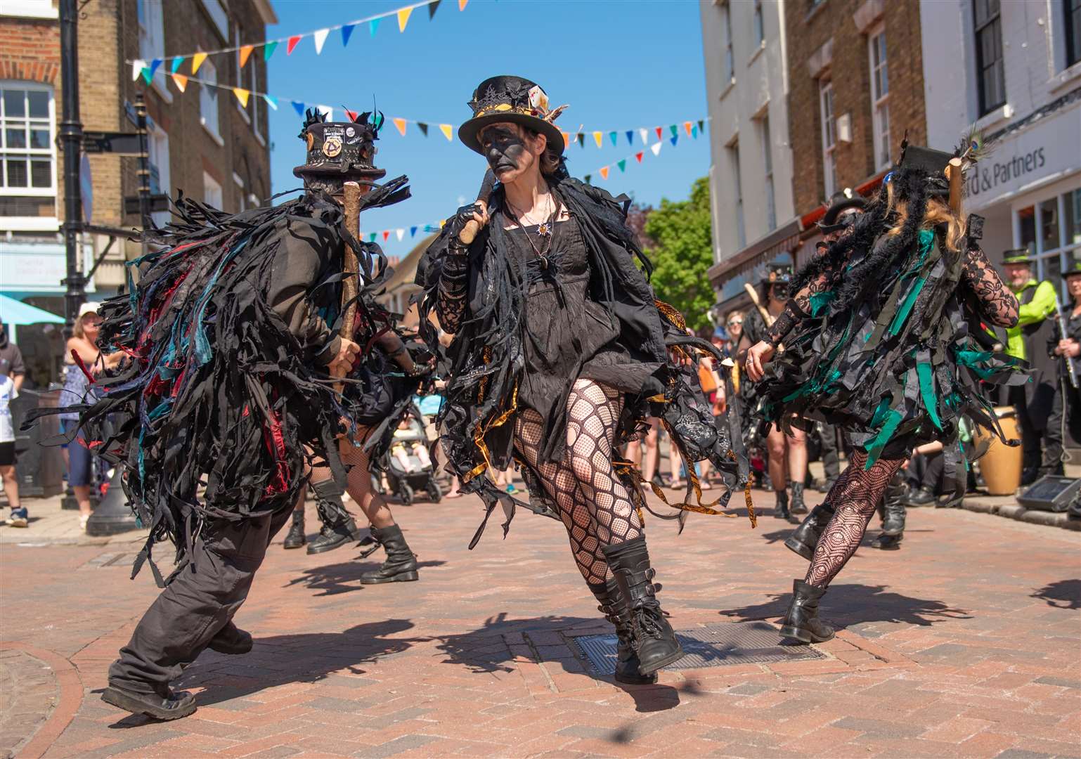 Morris dancers at the Sweeps Festival in 2018
