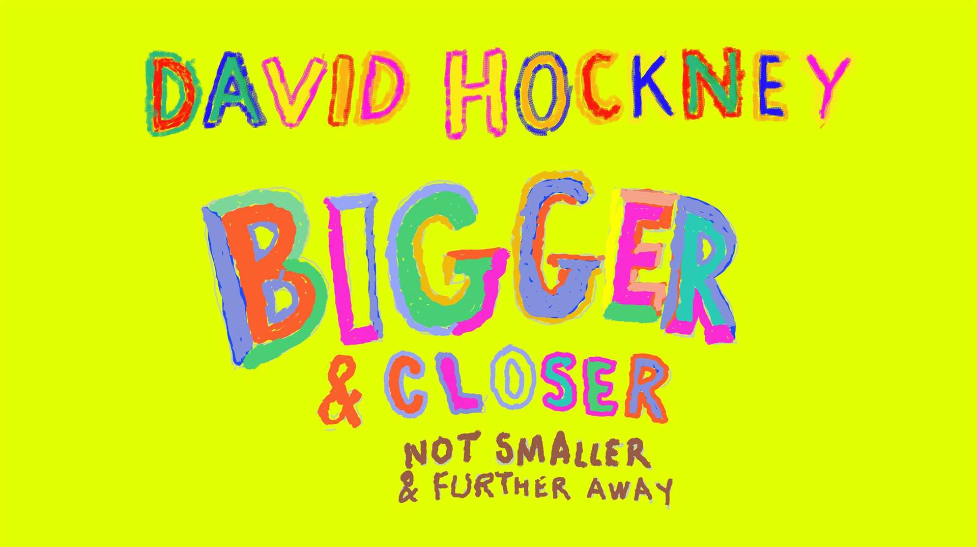 David Hockney Bigger & Closer (Not Smaller & Further Away) (David Hockney/PA)