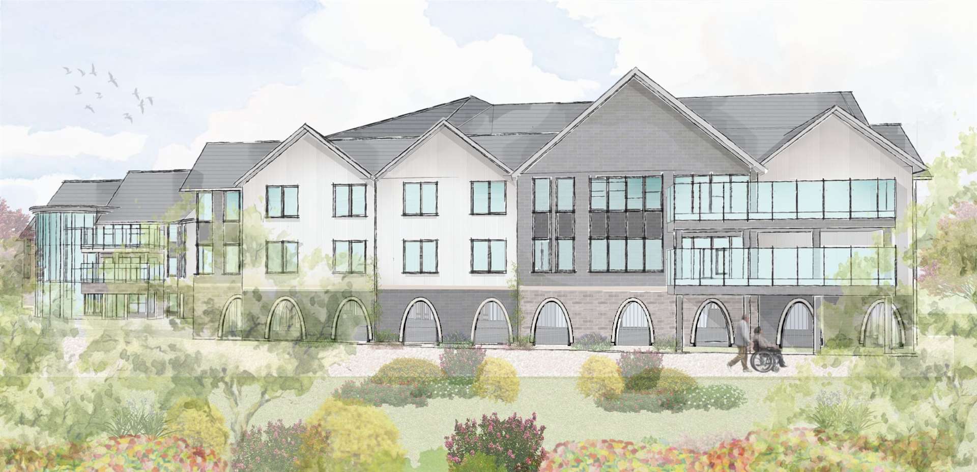An artist's impression of the proposed Dewmist Care Home