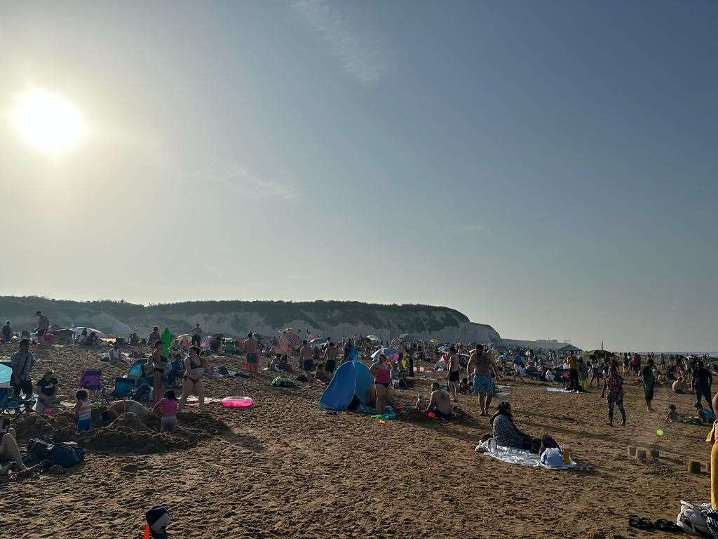 Tourists flocked to the beach this summer. Picture: Tina Hubbard