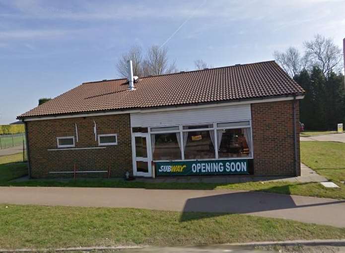 The Subway branch in Sandwich (pictured before it opened) has been raided. Picture: Google.