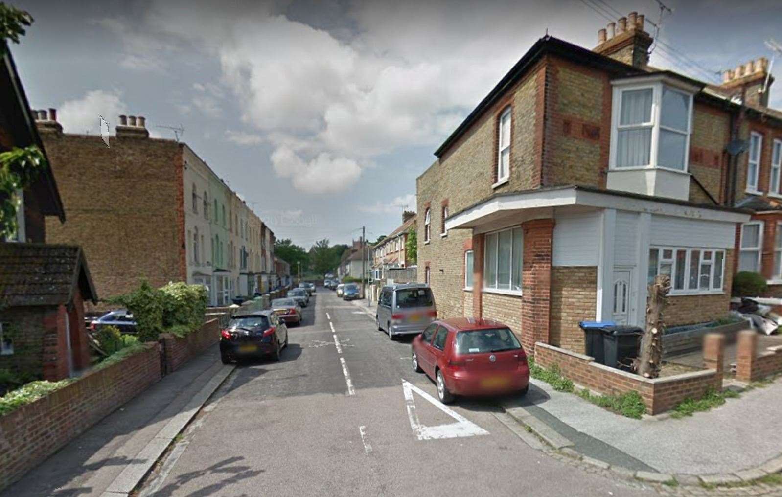 The incident took place in Leopold Road, Ramsgate