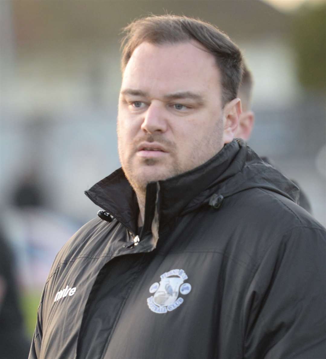 Herne Bay manager Ben Smith. Picture: Chris Davey