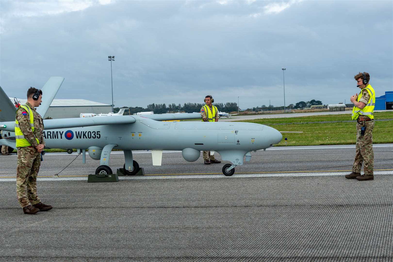 The military began using Watchkeeper drones to patrol the Channel in September. Picture: Ministry of Defence