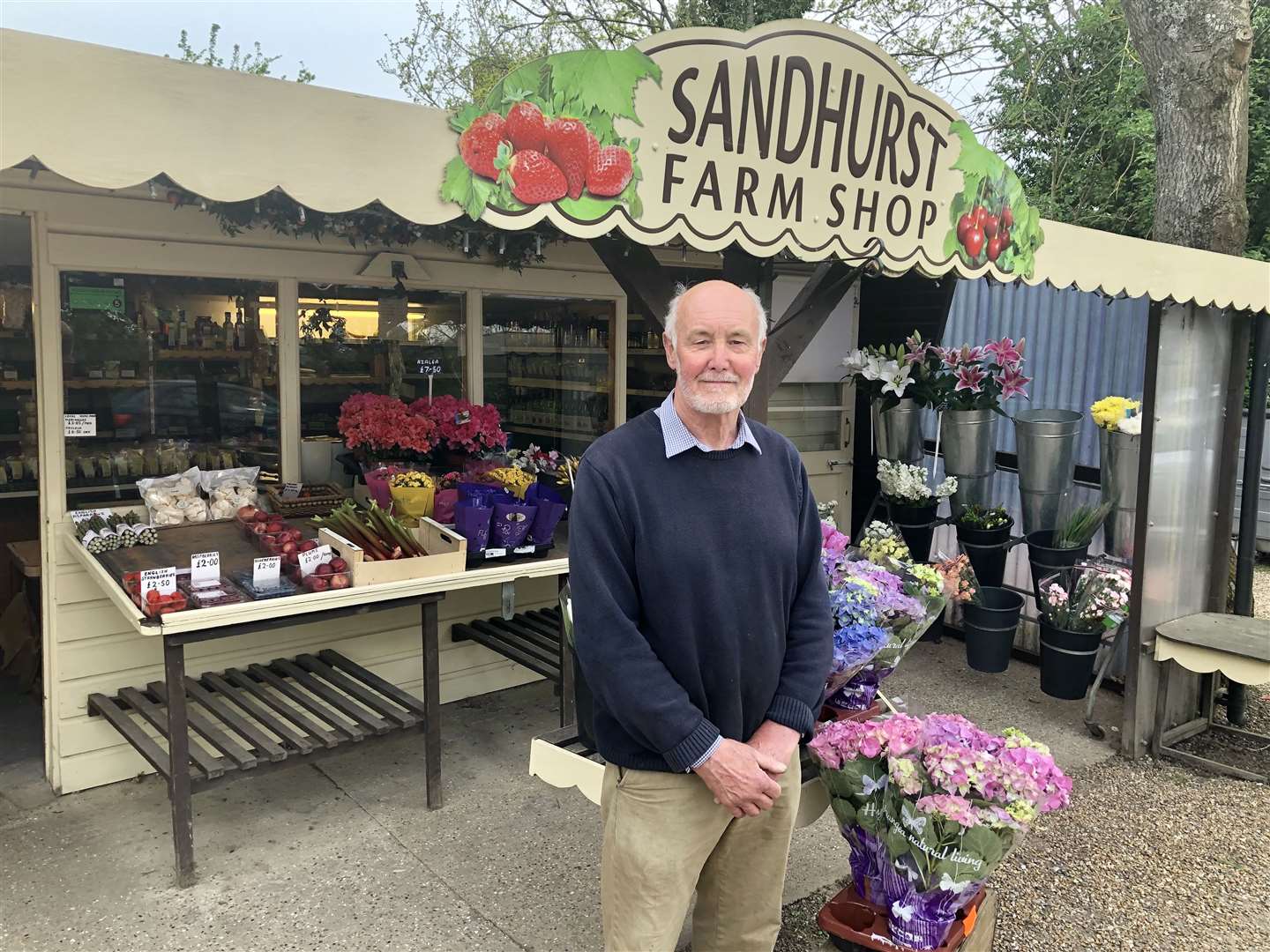 Ashley Goodhew has run the Sandhurst Farm Shop for 38 years (9376534)