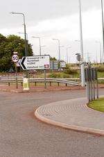 Roundabout near Ebbsfleet station