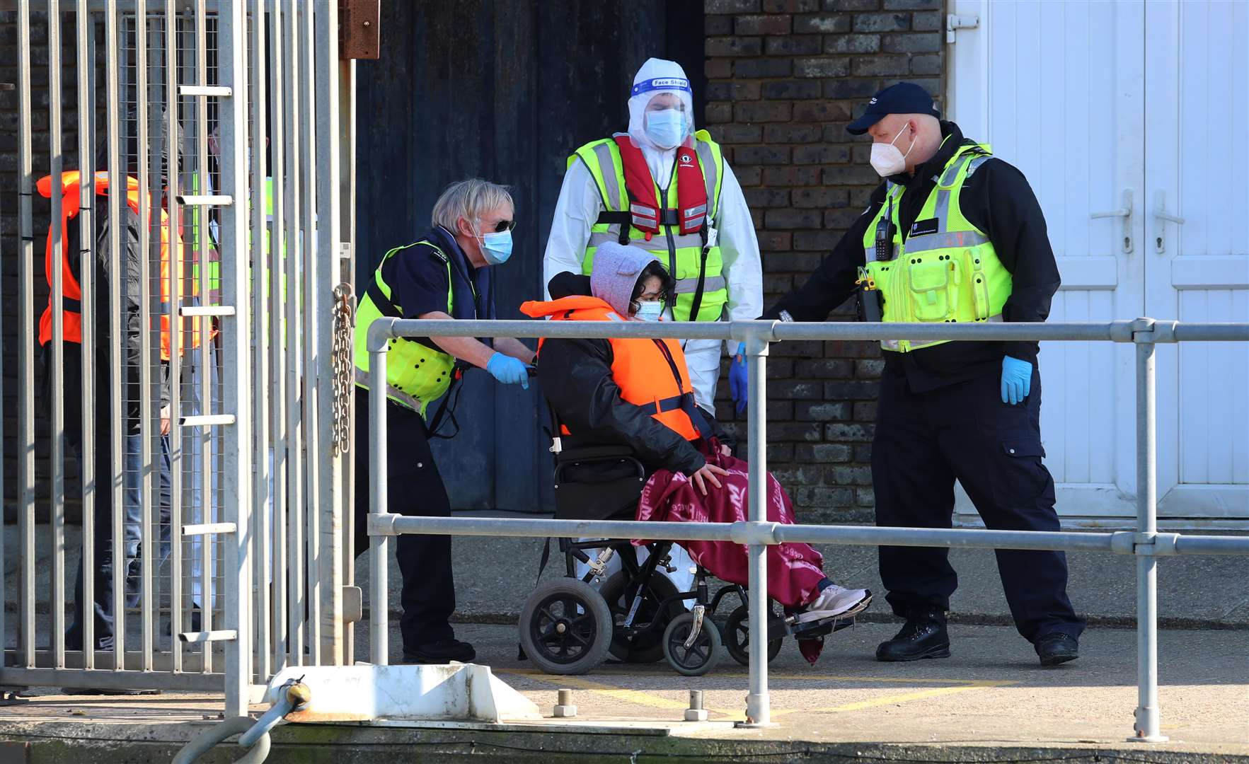 The Home Office said all adults who arrived in Dover were tested for Covid-19 and one tested positive (Gareth Fuller/PA) 