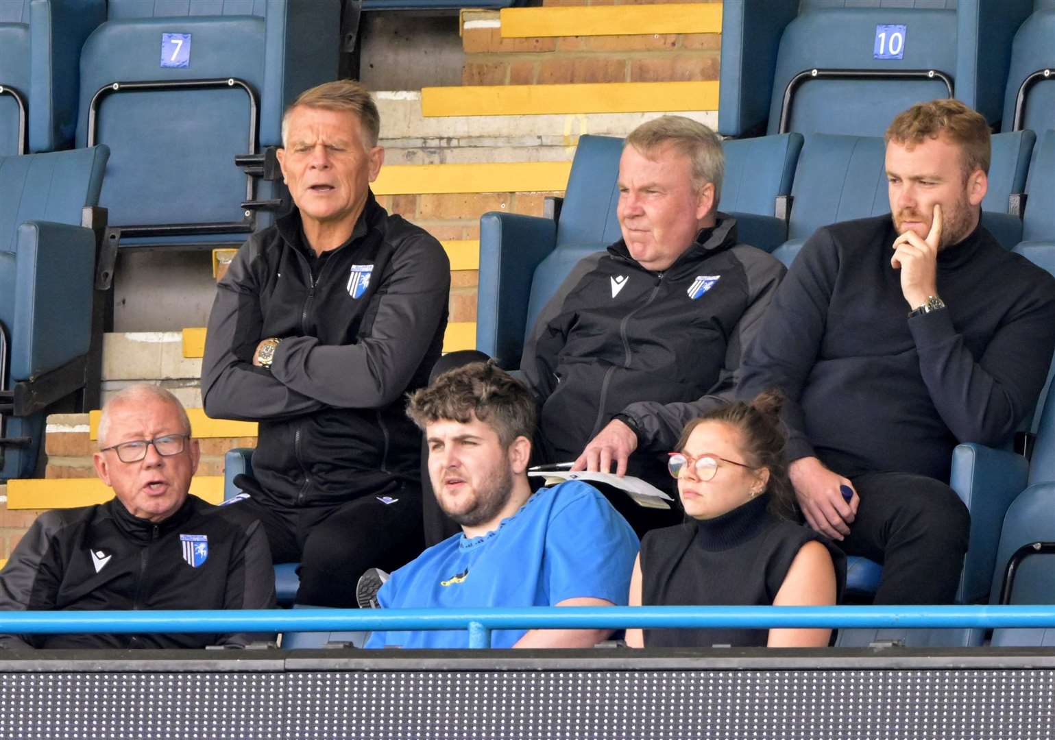 Gillingham’s ‘football board’ includes Andy Hessenthaler and Paul Scally Picture: Keith Gillard