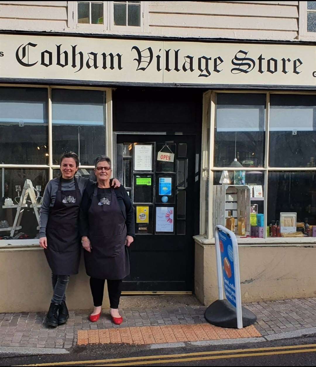 Sevie Ashby and Sonia Keary at the Cobham Community Stores