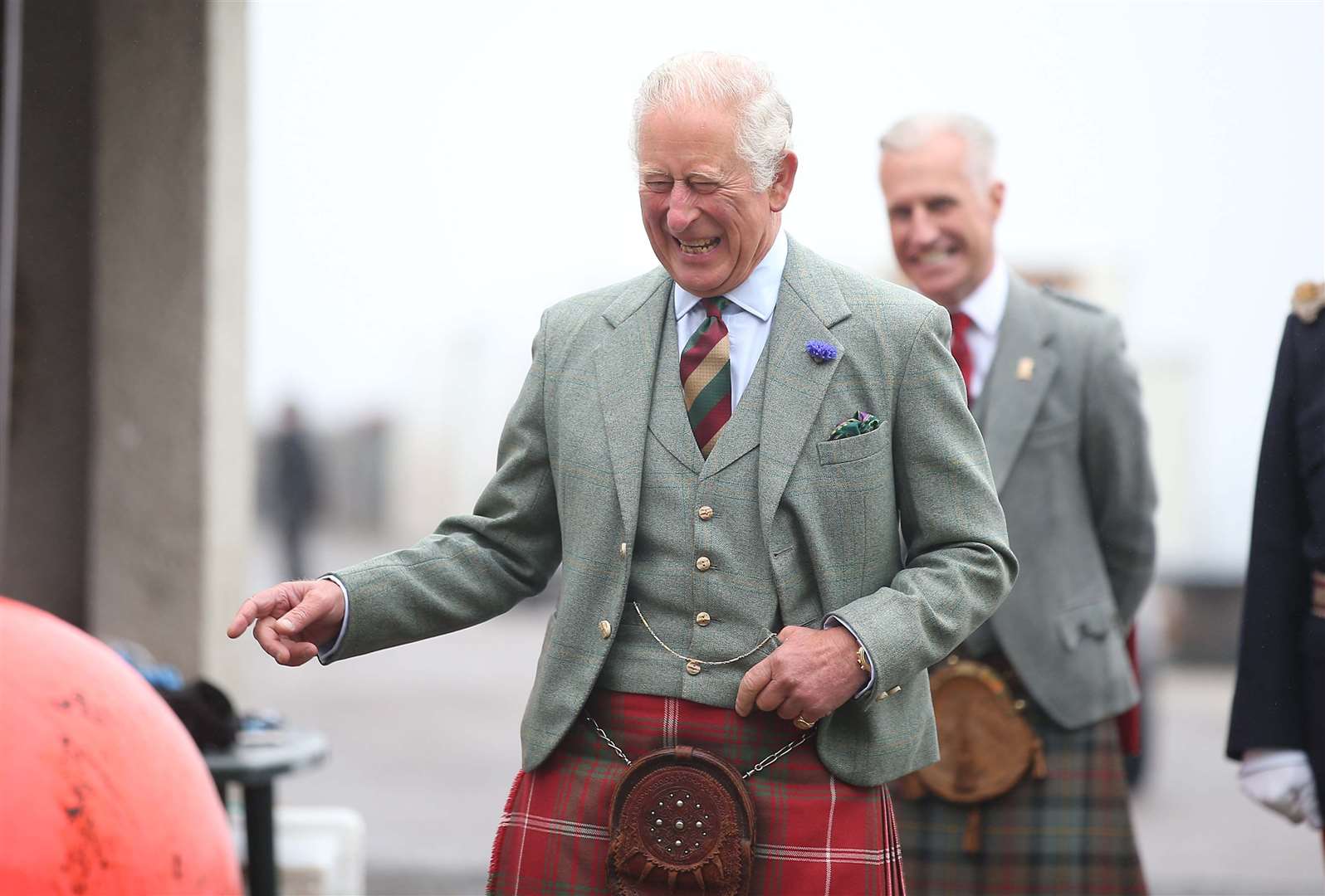 Charles also visited the House of the Northern Gate (Paul Campbell/PA)