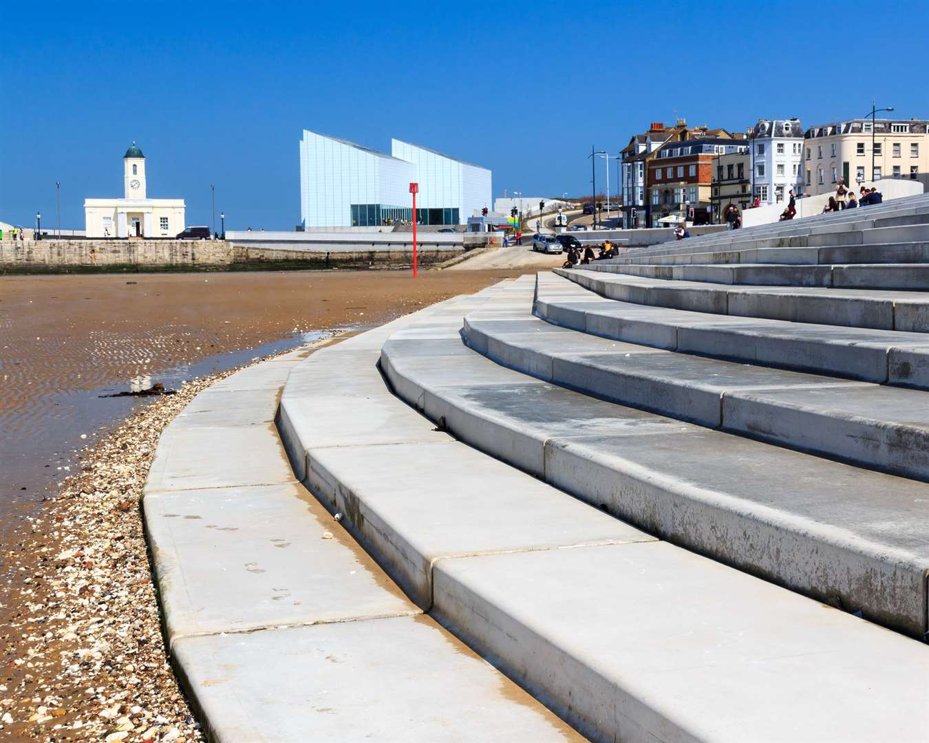 Public toilets on Margate seafront near the clock tower are shut but the council is planning to install temporary facilities for the summer