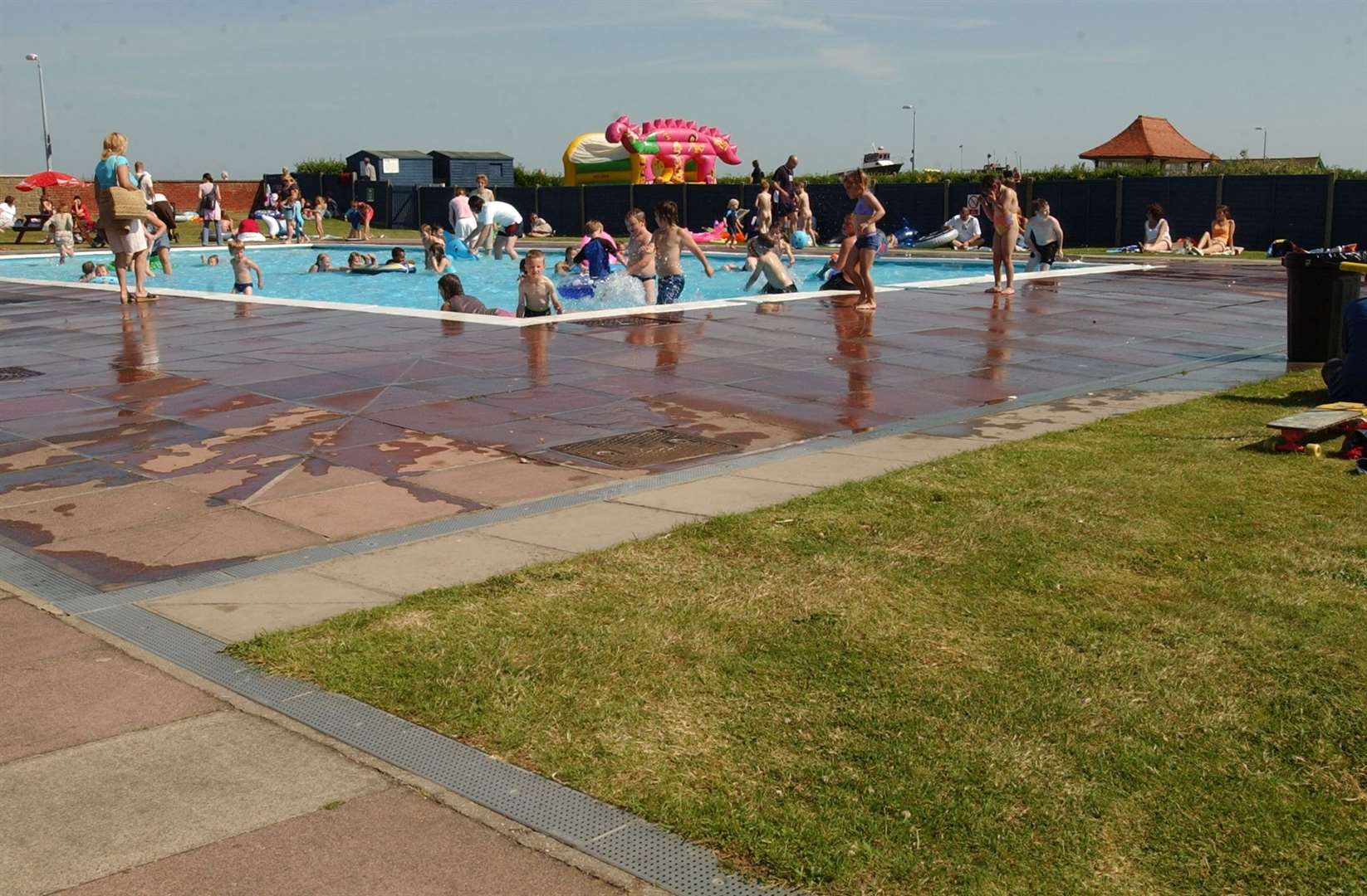 Walmer Paddling Pool would usually be abuzz with families but is now welcoming a different kind of clientèle Picture: Matt McArdle