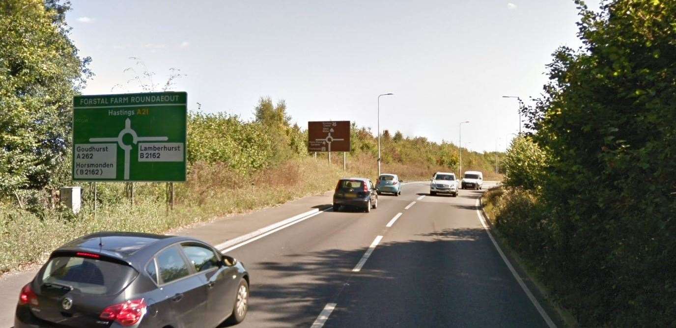 The A21 at Lamberhurst. Picture: Google Street View